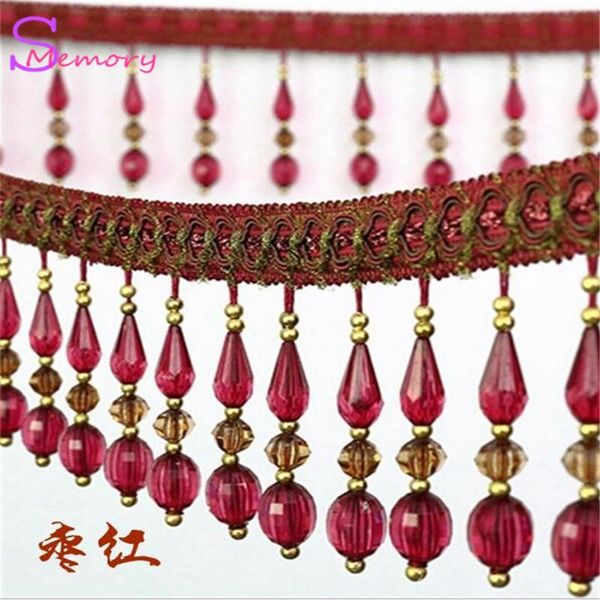 

other home decor 12m crystal beads curtain trim lace tassels europe hanging ball tie back straps holders accessories decoration