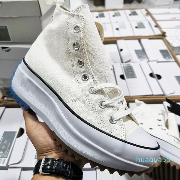 

roller shoes british clothing brand joint j .w .chuck run star hike super sponge cake zigzag bottom fashion high -canvas sneakers 6020, Black