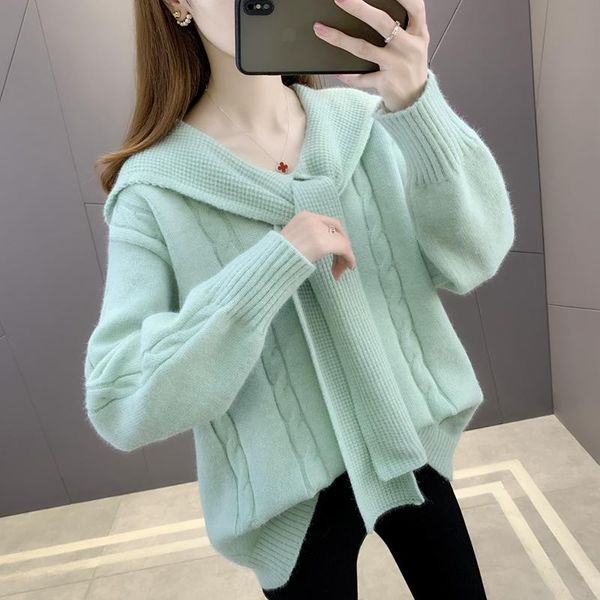 

women's sweaters room 215776, row 5, under no. 1] real shooting shawl twist solid color pullover sweater [3500] 56, White;black