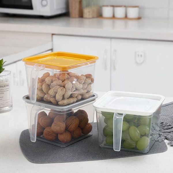 

storage bottles & jars reusable food containers with handle kitchen refrigerator sealed organizer box fresh keeping