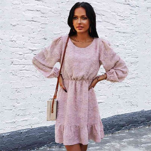 

summer party casual vintage dress women spring waist slim dress female long sleeve a-line mini beach style vestido 210508, Black;gray