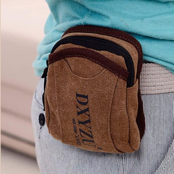 

waist bags men's fashion cotton packets carry mini purse phone package bag