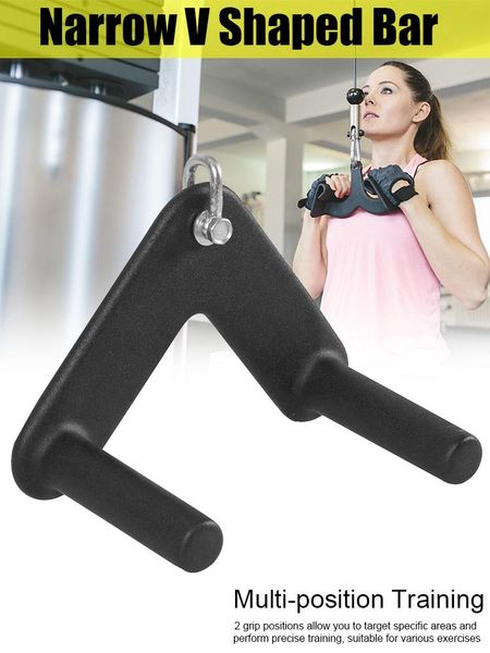 

shaped press down bar cable attachment workout durable accessories pull back rowing multi-position training artifact