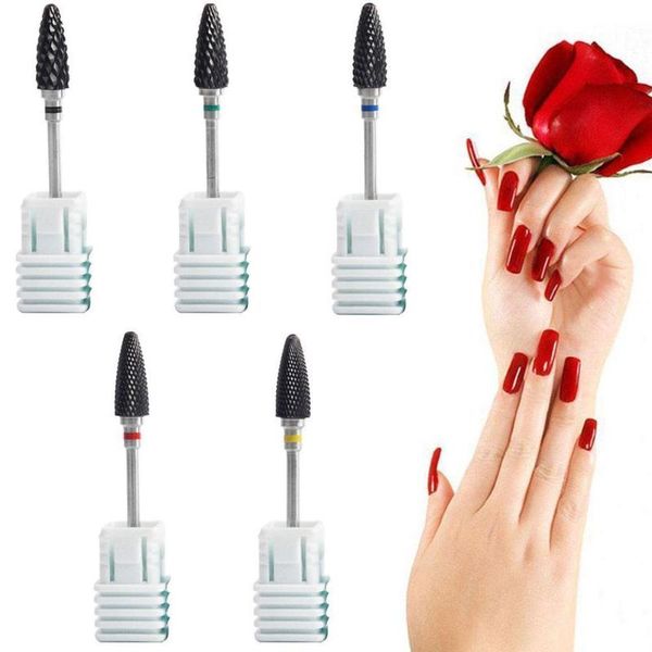 

nail art equipment 1pc manicure ceramic grinding head electric cuticle clean rotary for pedicure sander tool, Silver