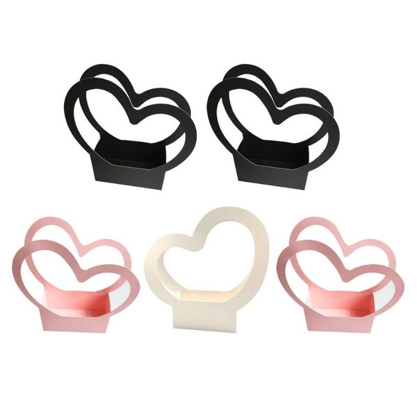 

gift wrap 5 pcs fashionable flower boxes hand-held cases simple packaging