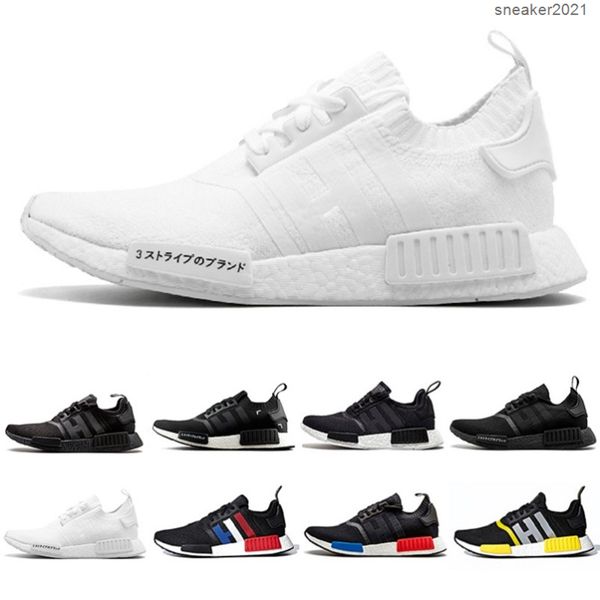 

2021 new arrival japan og classic nmd r1 mens running shoes red marble triple white tri-color thunder men women mastermind sports sneakers