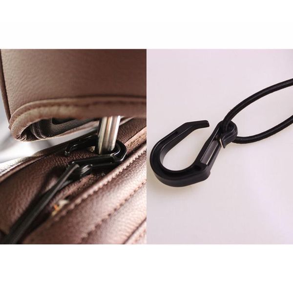 

car organizer pocket with 4 plastic hooks cargo net bag storage seat