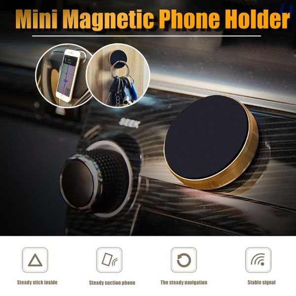 

universal magnetic car phone holder anti-slip mini bracket air vent mobile mount stand for z0622 cell mounts & holders