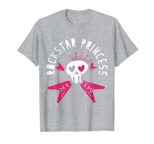 

rockstar princess shirt, rocker tee, rock and roll, White;black