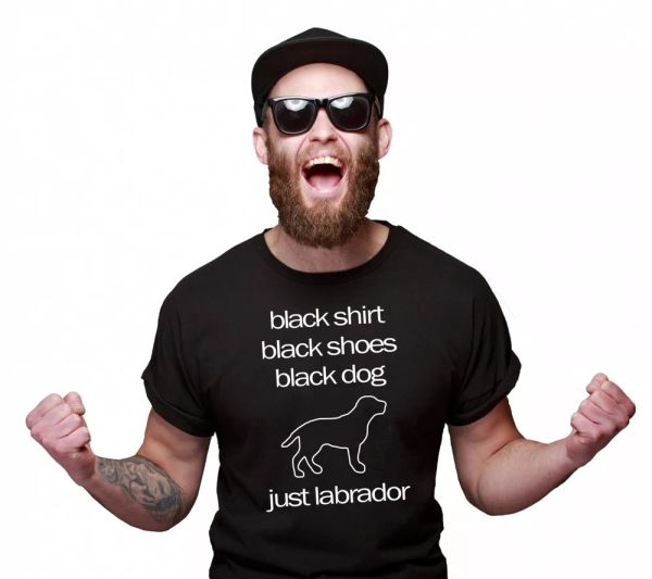 

Labrador Unisex T-Shirt Black Dog Dogs Motif LABBY Retriever Lab Labbie, Mainly pictures