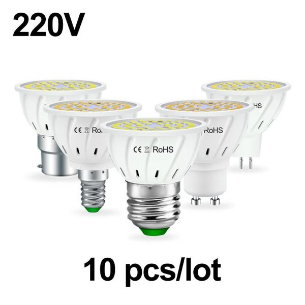 

bulbs 10pcs led gu10 lamp bulb mr16 spot light e27 e14 ampoule 5w 7w 9w b22 220v halogen gu5.3 bombillas