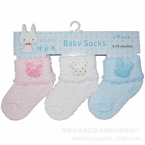 

fashion socks children's fresh and lovely doll breathable women's, Black;white