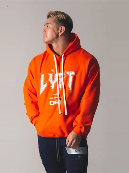 

men's hoodies & sweatshirts trends in fitness men brand european american hoodies loose with hoodie pulover letter casual impression sp, Black