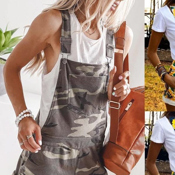 

women romper playsuit womens sunflower camo biker shorts with pocket summer overalls one piece jumpsuit ropa mujer verano, Black;white