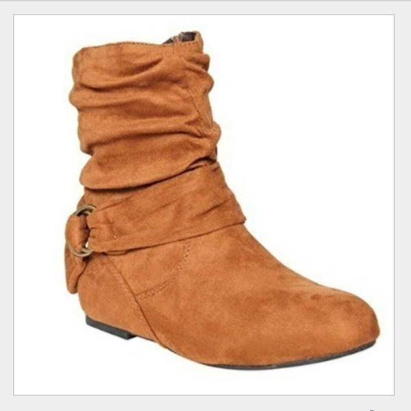 

boots 2021 winter autumn big size quality warm black brown blue grey zipper daily casual ankle boot in stock