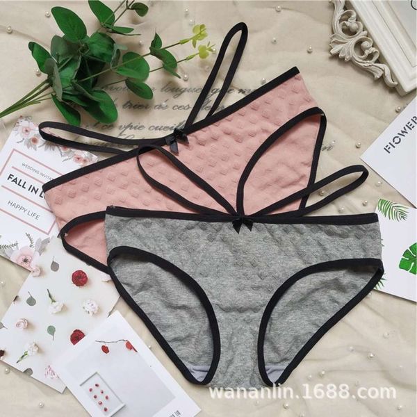 

panties pink play jacquard women's underwear, Black;pink