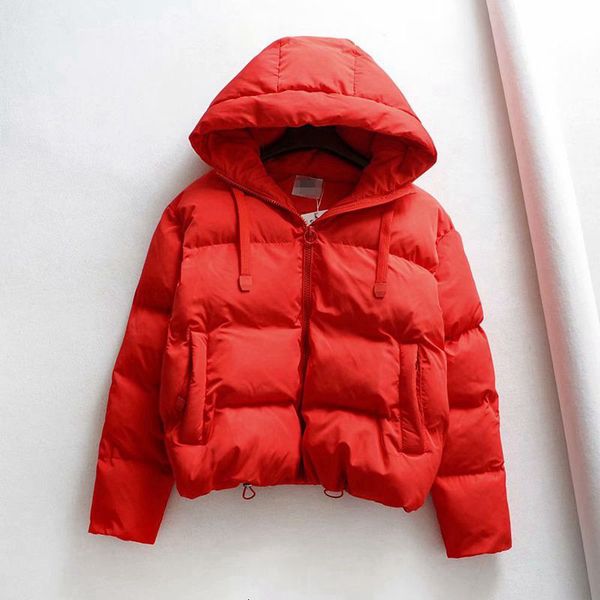 

women's down & parkas winter hooded woman warm jacket cotton padded large size coat thicken women casual puffer, Black