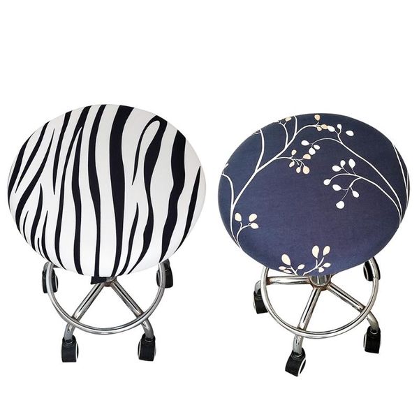 

chair covers 1pc round cover bar stool elastic comfortable seat home slipcover supplies fashion