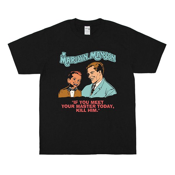 

men's t-shirts chillwave t-shirt meet your master rock cotton imprint, White;black