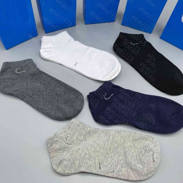 

mens socks womens letter animal embroidery cotton boat sock paris style outdoor leisure random 5 color with gift box, Black