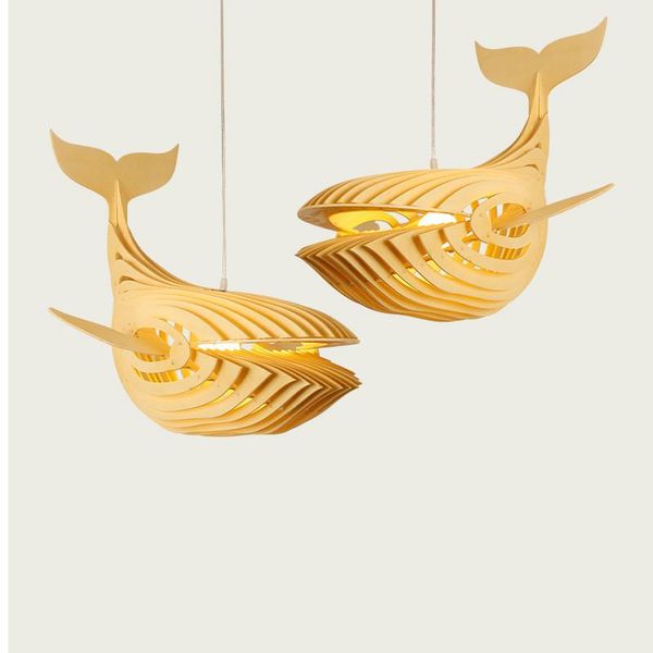 

pendant lamps whale chandelier japanese restaurant bedroom childrens room fish clothing store personality decorative