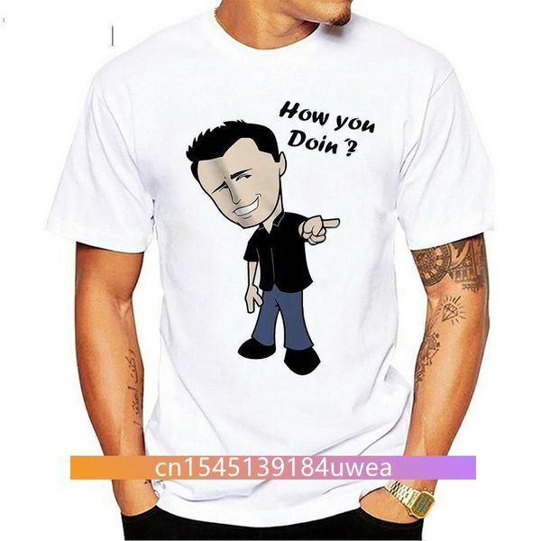 

men's t-shirts friends tv show shirt clothing tee custom how you doin, White;black