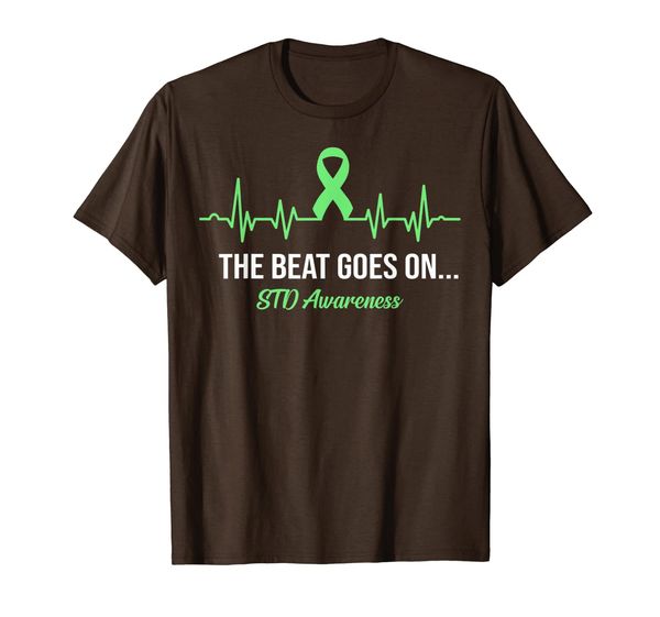 

Heartbeat The Beat Goes On STD Awareness Believe Faith Hope T-Shirt, Mainly pictures