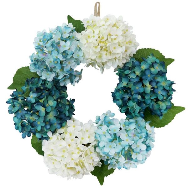

decorative flowers & wreaths artificial hydrangea wreath front door with green leaves spring wall art decoration wedding party decorations
