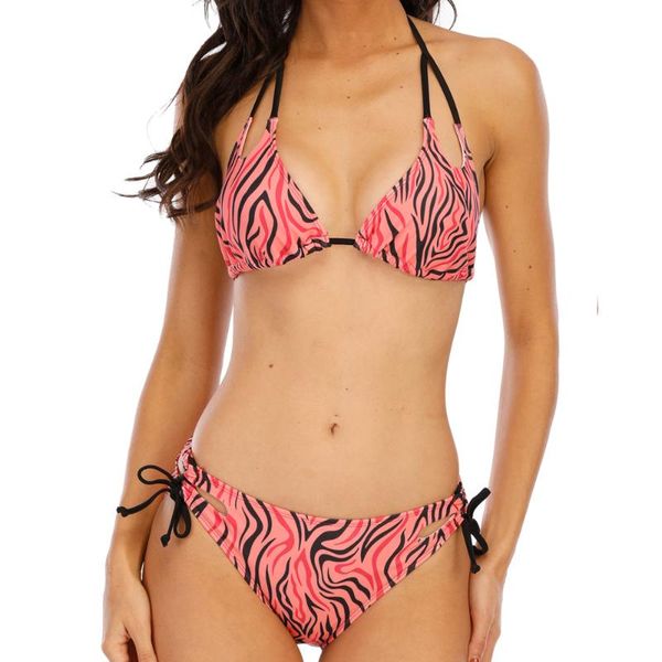 

two-piece suits low waist bikini 2021 triangle swimwear female tow pieces swimsuit women solid color 2 piece suit push up bathing swim biqui