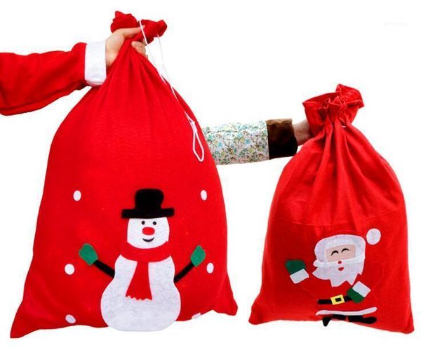 

christmas decorations chrismas gift bags backpack wrap soft sack candy