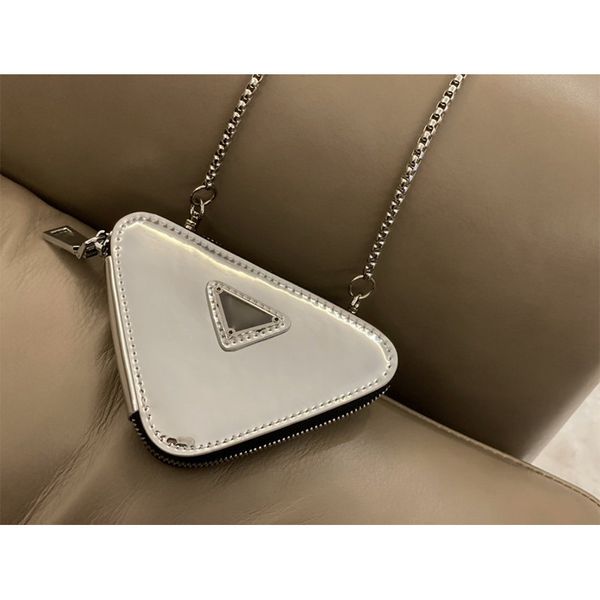 

outlet factory triangle mini bag simple solid color trend cool style men's and women's single shoulder bag luxuryss designerss yw