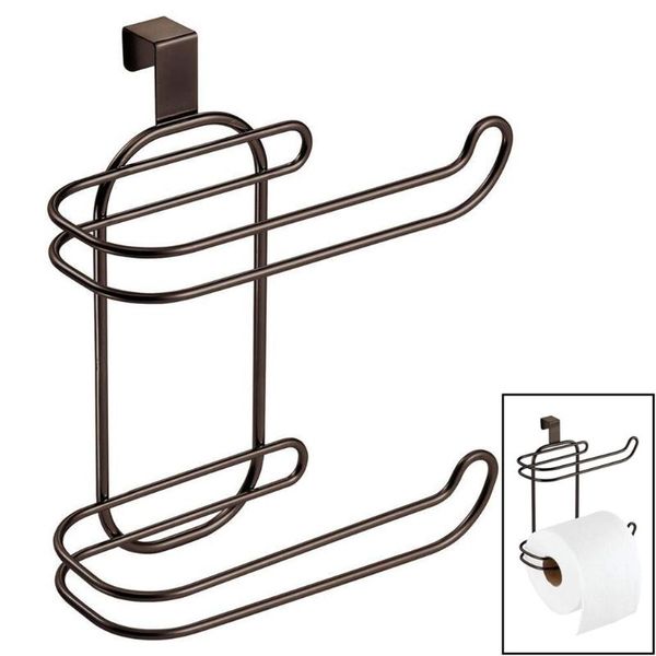 

toilet paper holders hold 2 rolls metal anti-rust compact hanging over the tank tissue roll holder for home bathroom powder room