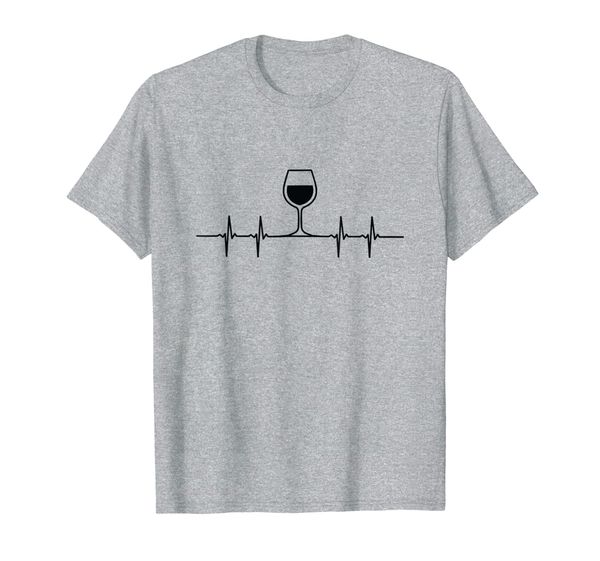 

funny t-shirt | wine heartbeat graphic tee, White;black