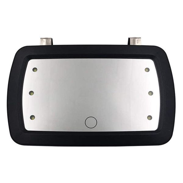 

car sunshade cosmetic mirror with led light touch screen convenient night