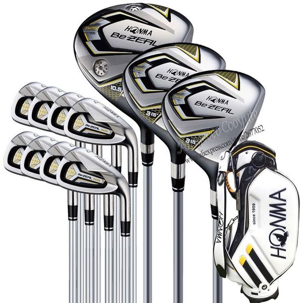 Conjunto completo de clubes golfe bezeal 525 driver.wood.irons.Ptuta eixo de grafite mais saco