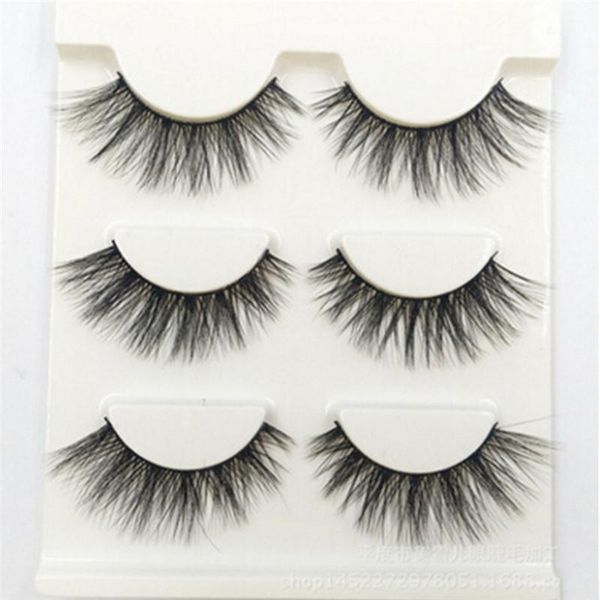 

pair women eyelashes for beauty fashion fine fiber false fake lashes long makeup 3d extension eyelash make up1