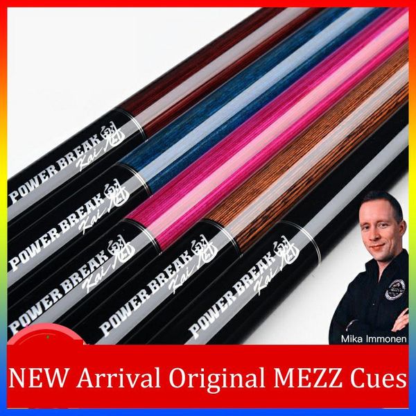 

original mezz punch cue billiard pool 13mm tip professional north american maple shaft stick kit billar break with gifts cues