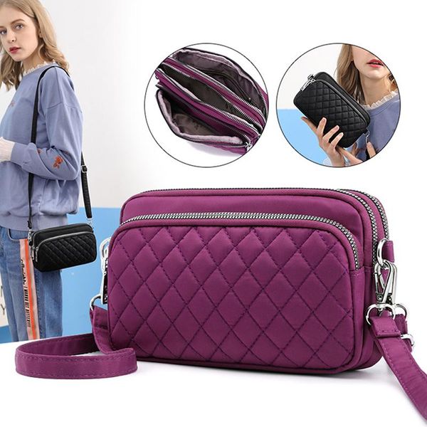 

shoulder bags women messenger bag waterproof nylon casual handle ladies handbag travel tote women's crossbody