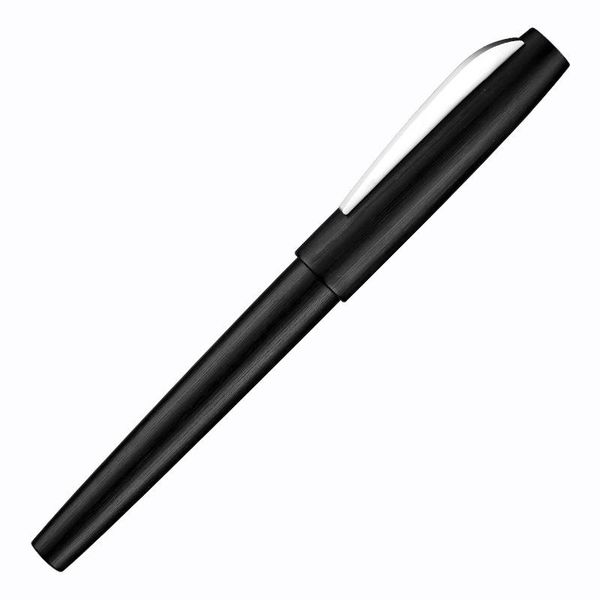 

launched kaco edge black brushed metal fountain pen with 2 converters ink schmidt ef/f/m nib gift box for office pens