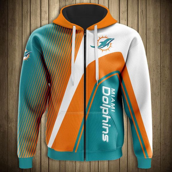 

men's hoodies & sweatshirts 2021 green white orange stitching stripe design dolphin letter printing 3d zipper, Black