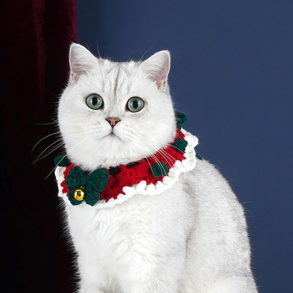 

cat costumes christmas scarf jewelry cute dog winter warm knit accessories