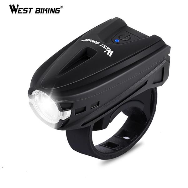 

bike lights west biking 250 lumens bicycle touch button usb charging cycling accessories mtb road front light