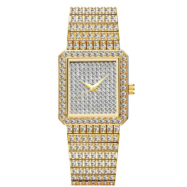 

diamond for women luxury brand ladies gold square missfox minimalist analog quartz movt unique female iced out watch, Slivery;brown