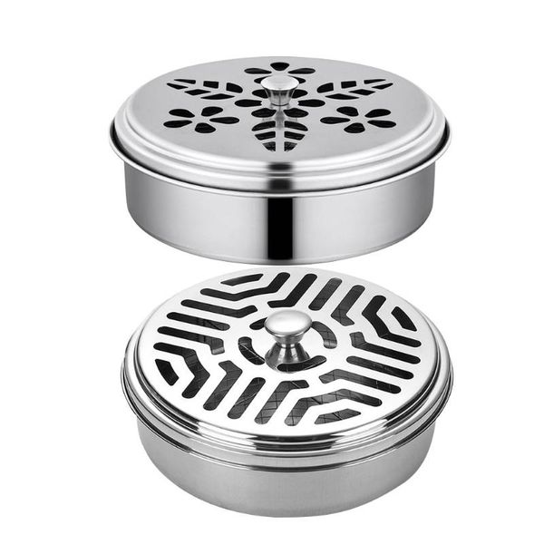 

fishing accessories 2 pcs mosquito coil holder incense burner repellent box