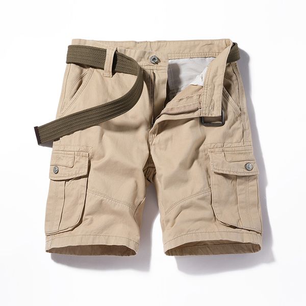 

cargo shorts men pants army military tactical casual pocket male trousers, White;black