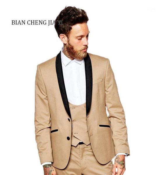 

men's suits & blazers fashion custom made mens dresses 3 pieces shawl lapel tailored wedding men ( jacket+pants+vest), White;black