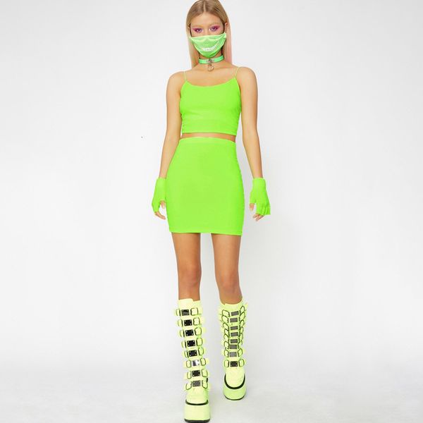 

two piece dress women's summer suspenders skirt suit femaletwo set women outfit streetwear casual set1 8p53, White