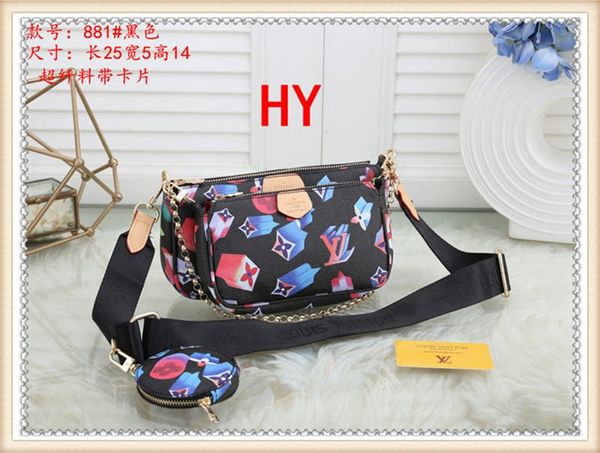 

fashion crossbody shoulder handbag women purse messenger bags wallet tote clutch lvlouisbagvittonysl3-881, Red;black