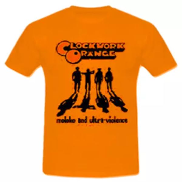 

t-shirt shirt nightlife 87 orange shirt clockwork orange, White;black