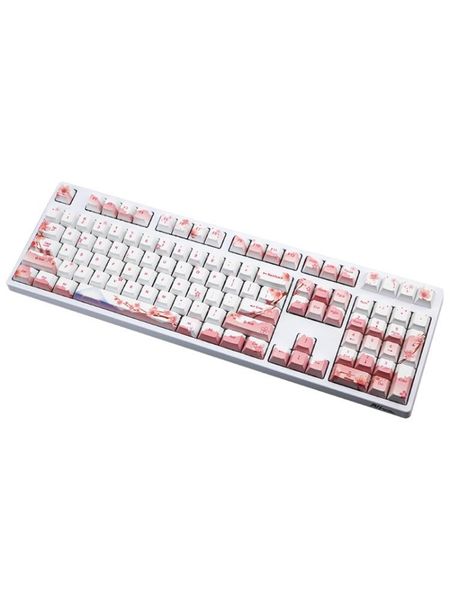 

cherry blossom keycap mechanical keyboard profile dye-sublimation mouse combos